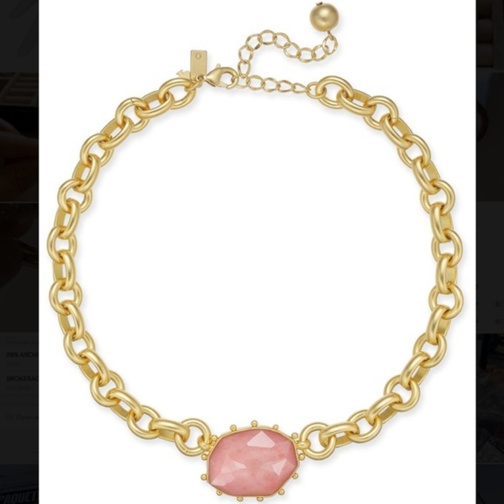 Kate Spade ♠️ large Matt gold chain necklace